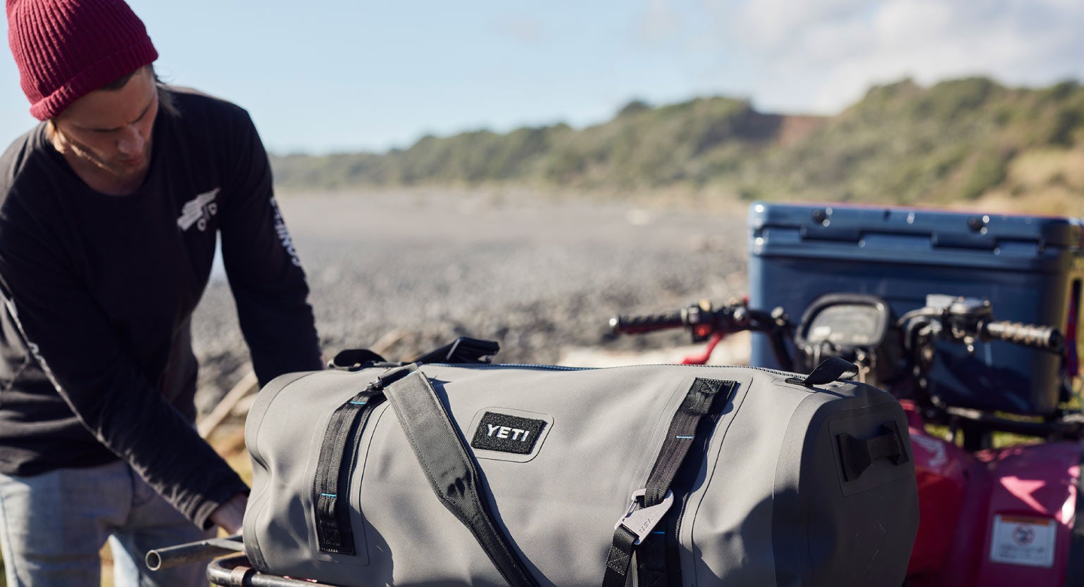 This links to an article about the YETI backpacks